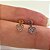 LABRET TITÂNIO AUSTRALIANO PUSH PIN CORAÇÃOZINHO ZIRCÔNIAS - Imagem 4