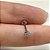 LABRET TITÂNIO AUSTRALIANO PUSH PIN MARGARIDA ZIRCÔNIAS - Imagem 3