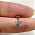 LABRET TITÂNIO AUSTRALIANO PUSH PIN BORBOLETINHA ZIRCÔNIAS - Imagem 3