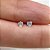 LABRET AÇO CORAÇÃO ZIRCÔNIA PUSH PIN GARRINHA - Imagem 1