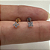 LABRET TITÂNIO 4 PÉTALAS ZIRCÔNIAS - Imagem 2