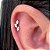 LABRET TITÂNIO NAVETINHAS ZIRCÔNIAS - Imagem 2