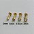 LABRET AÇO PVD DOURADO CRISTAL FLAT - Imagem 2