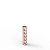 LABRET OURO 18K BARRINHA 5 CRISTAIS PUSH PIN - Imagem 4