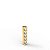 LABRET OURO 18K BARRINHA 5 CRISTAIS PUSH PIN - Imagem 2