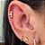 MICROBELL RETO OURO 18K CASCATA MINNY - Imagem 3