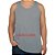 Regata Masculina CINZA CLARO  100% poliestr 160 gramatura Fio 30.1 para sublimar - Imagem 1