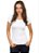 Baby Look Feminina BRANCA para sublimação 100% poliestr 160 gramatura - Imagem 1