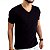 Camiseta masculina Gola V PRETA 100% poliestr 160 gramatura - Imagem 1