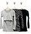 3 Blusa Amamentação Manga Longa Pret Cinza Mescla Listrada - Imagem 1