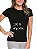 Baby Look 100% algodão Feminina PRETA Fio 30.1 - Imagem 1