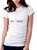 Baby Look 100% algodão Feminina BRANCA Fio 30.1 - Imagem 1