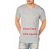 Camiseta 100% algodão Cinza Claro decote Redonda Fio 30.1 - Imagem 1