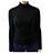 Blusa Feminina Manga longa Preta Gola ALTA 96% algodão 4 % elastano - Imagem 1
