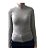 Blusa Feminina Manga longa CINZA MESCLA Gola ALTA 96% algodão 4 % elastano - Imagem 1