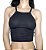 Cropped Alcinha Feminina PRETA 96% Algodão 4% Lycra Fio 30.1 - Imagem 1