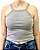 Cropped AlcinhaFeminina CINZA MESCLA 96% Algodão 4% Lycra Fio 30.1 - Imagem 1
