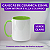 Caneca Cerâmica com alça e interior colorido 325 ml - Personalizada - Imagem 4