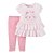 Conjunto com Blusa e Calça Bebê Gatinho Rosa Child of Mine made by Carter’s - Imagem 1