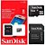 Cartao Sandisk Micro Sd C/ Adaptador 8gb Sdsdqm-008g-b35a - Imagem 1