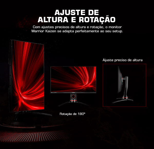 MONITOR GAMER KAIZEN 27'' IPS 144HZ 1MS MN201 WARRIOR - Imagem 4