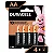 Pilha Alcalina Duracell AA Pequena com 4 Unidades Original - Imagem 1