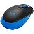 Mouse Sem Fio Logitech M190 Preto e Azul Full Size | Infopeças - Imagem 4