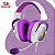 Headset Gamer Redragon Zeus X RGB H510WP-RGB - 7.1 Surround Branco e Roxo - Imagem 1