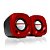 CAIXA DE SOM SPEAKER 2.0 SP-303 RED C3T - Imagem 2