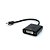 CABO ADAPTADOR MINI DVI FEMEA X DISPORTPLAY MACHO  ADP-204BK PLUSCABLE - Imagem 2