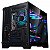 GABINETE GAMER MAD ROCK BLACK (4X FAN ARGB / CUBO DESIGN / M-ATX / FRONTAL VIDRO) LIKETEC - Imagem 1