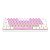 TECLADO GAMER REDRAGON LAKSHMI RAINBOW ROSA E BRANCO COM SWITCH MARROM K606PW-R (PT-BROWN) - Imagem 2