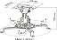 SUPORTE DE TETO PARA PROJETOR PRETO PRO100B ELG - Imagem 4