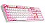 TECLADO MECANICO GAMER REDRAGON MITRA BRANCO/ROSA RGB COM SWITCH AZUL K551WP-RGB (PT-BLUE) - Imagem 2