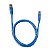 Cabo de Rede Patch Cord Cat6 1 Metro Azul C3Tech CAT610BL - Imagem 2