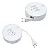 Cabo Extensor Retratil 3 Tomadas 5 Metros Multi Branco - WI25 - Imagem 3