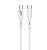 Cabo USB-C para USB-C 1m 3A CB-P300WH C3Tech Branco | Infopeças - Imagem 1