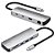 DOCKING USB-C COMTAC - 9 EM 1 (USB-C, USB3.0, HDMI, SD, RJ-45 10/100/1000) - ALUMINIUM - 20129481 - Imagem 2