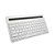 Teclado Sem Fio Recarregavel C3Tech K-BT100WH Bluetooth Multi Device Branco - Imagem 1