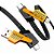 Cabo USB 4 em 1 A/C/L 1m 60W CB-440YL C3Tech Amarelo | Infopeças - Imagem 1