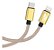 Cabo USB-C para Lightning 1m 3A CB-CL200GD C3Tech Dourado | Infopeças - Imagem 1