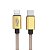 Cabo USB-C para Lightning 1m 3A CB-CL200GD C3Tech Dourado | Infopeças - Imagem 2