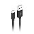 Cabo USB para USB-C 1m 3A CB-C10BK C3Tech Preto | Infopeças - Imagem 1