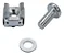 Kit Porca Gaiola Parafuso e Arruela M5 KPP100 Intelbras 100 Unid | Infopeças - Imagem 1