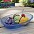Bandeja Plástica Oval Azul c/20 unidades - Imagem 1