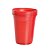 Copo Plástico 200ml Vermelho c/50 unidades - Imagem 1