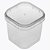 Pote Quadrado 220ml c/10un - Imagem 3