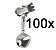 Sino Guizo Para Vara Kit Com 100 Unidades Sininho - Imagem 1