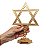 Estrela de Davi Dourada 12 Tribos de Israel 24cm - Imagem 3