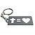 Chaveiro Cruz Igual Amor em Metal Cromado - Imagem 1